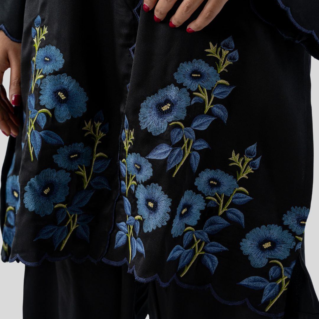 Blueberry Co-ord Set Black