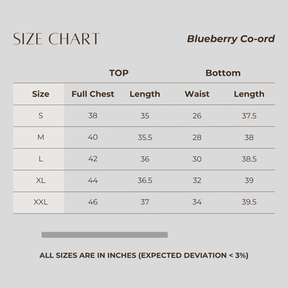 Blueberry Co-ord Set Black