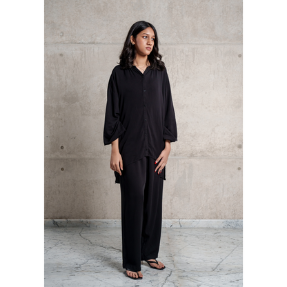 Button Co-Ord Set (Black)