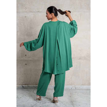 Button Co-Ord Set (Green)