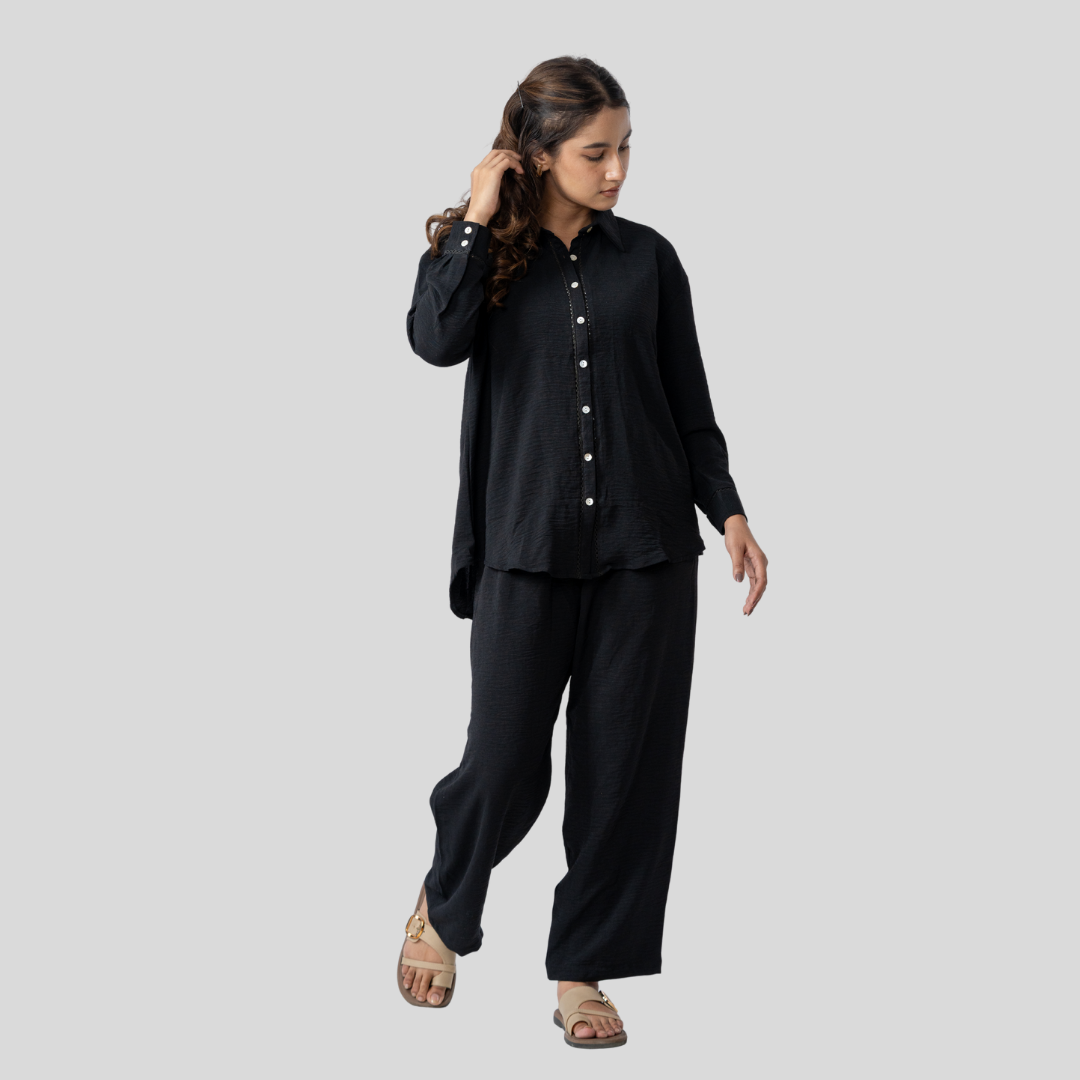 CTN Crepe Co-ord Black