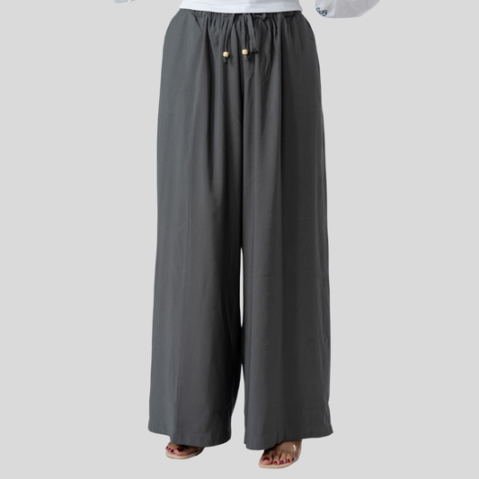 CVC Wide Leg Pant Charcoal