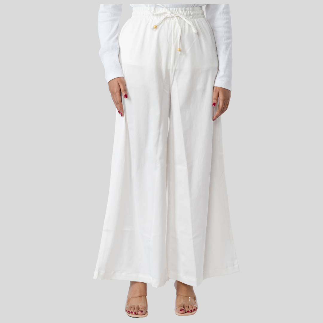 CVC Wide Leg Pant White