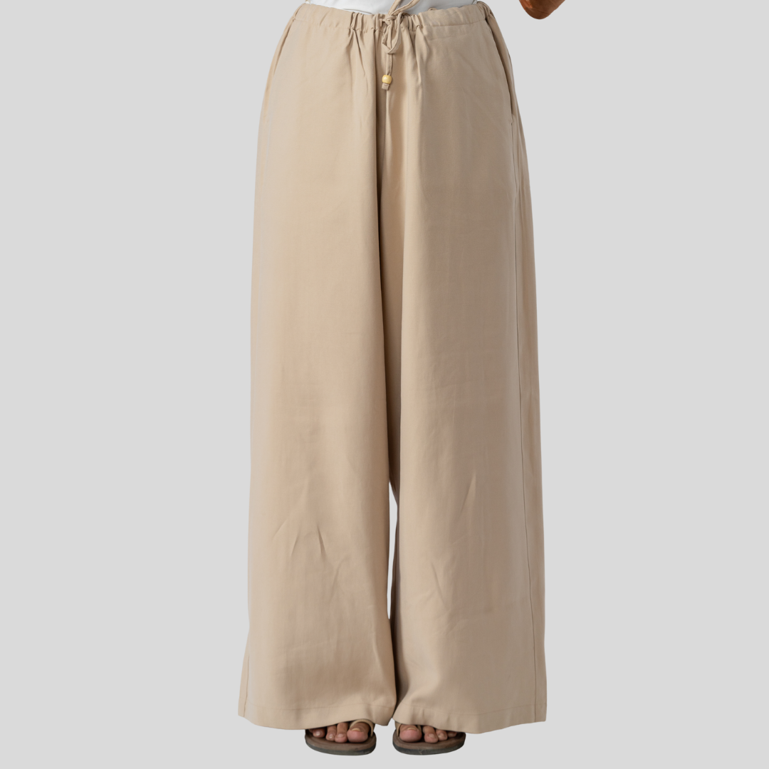 CVC Wide Leg Pant Beige