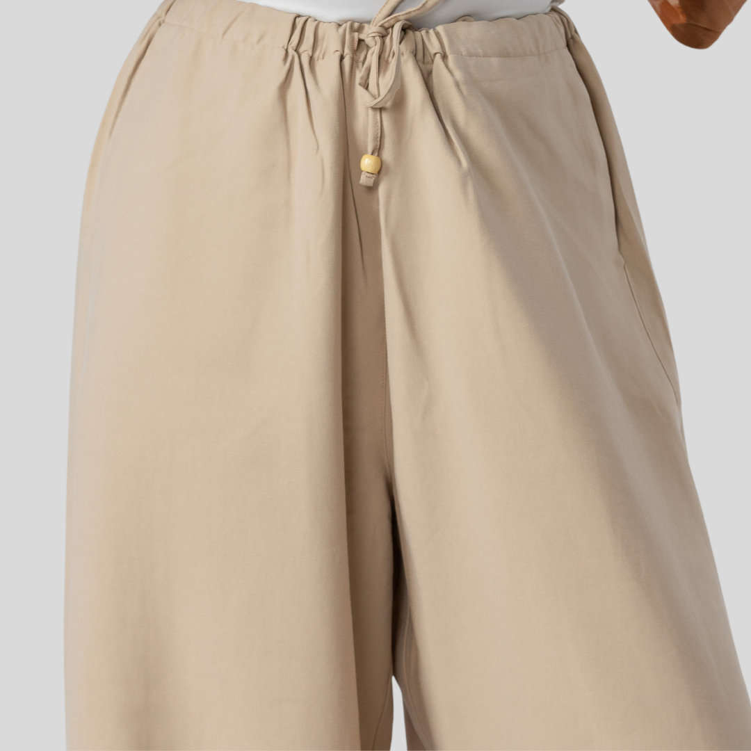 CVC Wide Leg Pant Beige