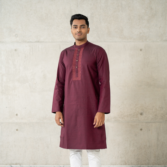 Men's Toton Panjabi 02 Maroon