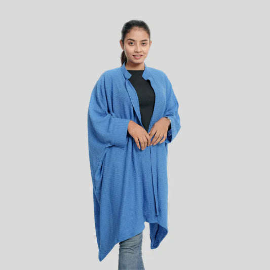 Women's Crepe Kaftan (Royal Blue)