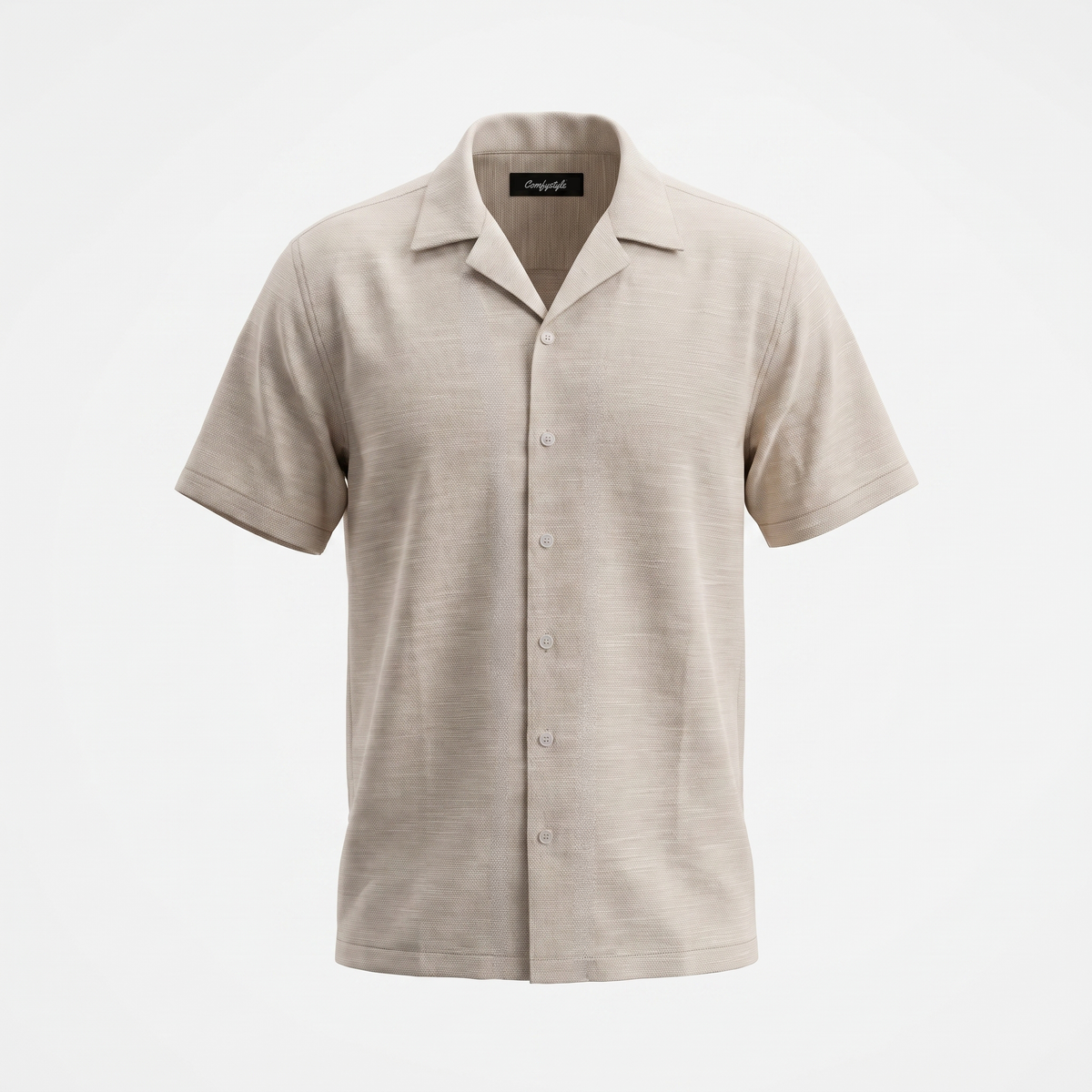 Cuban Shirt E-27MCS015 Cream