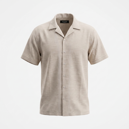 Cuban Shirt E-27MCS015 Cream