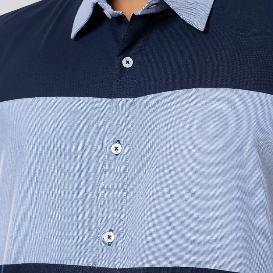 Cut & Sew Casual Shirt Sky