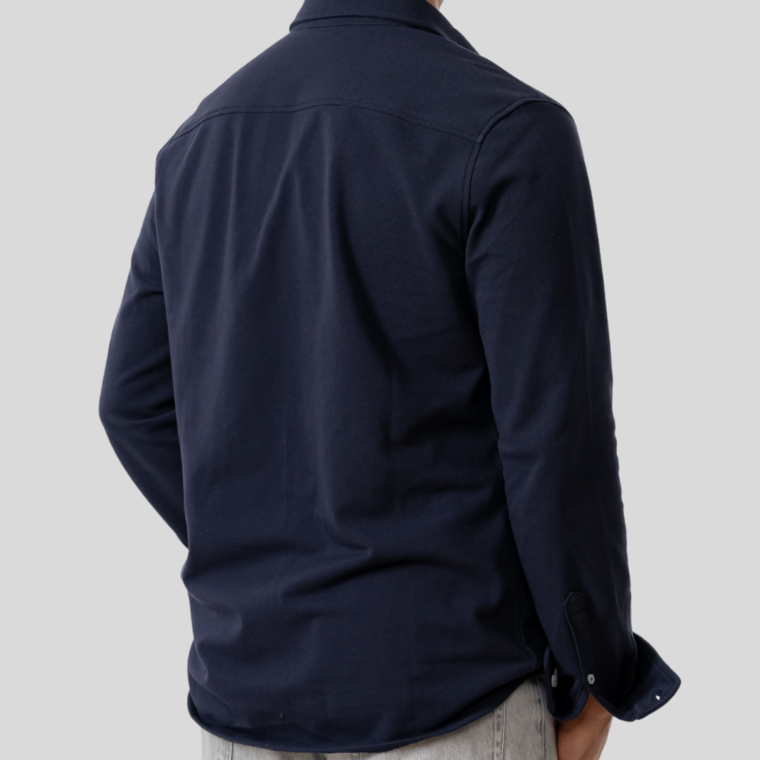Men's Knit Shirt Dark Blue