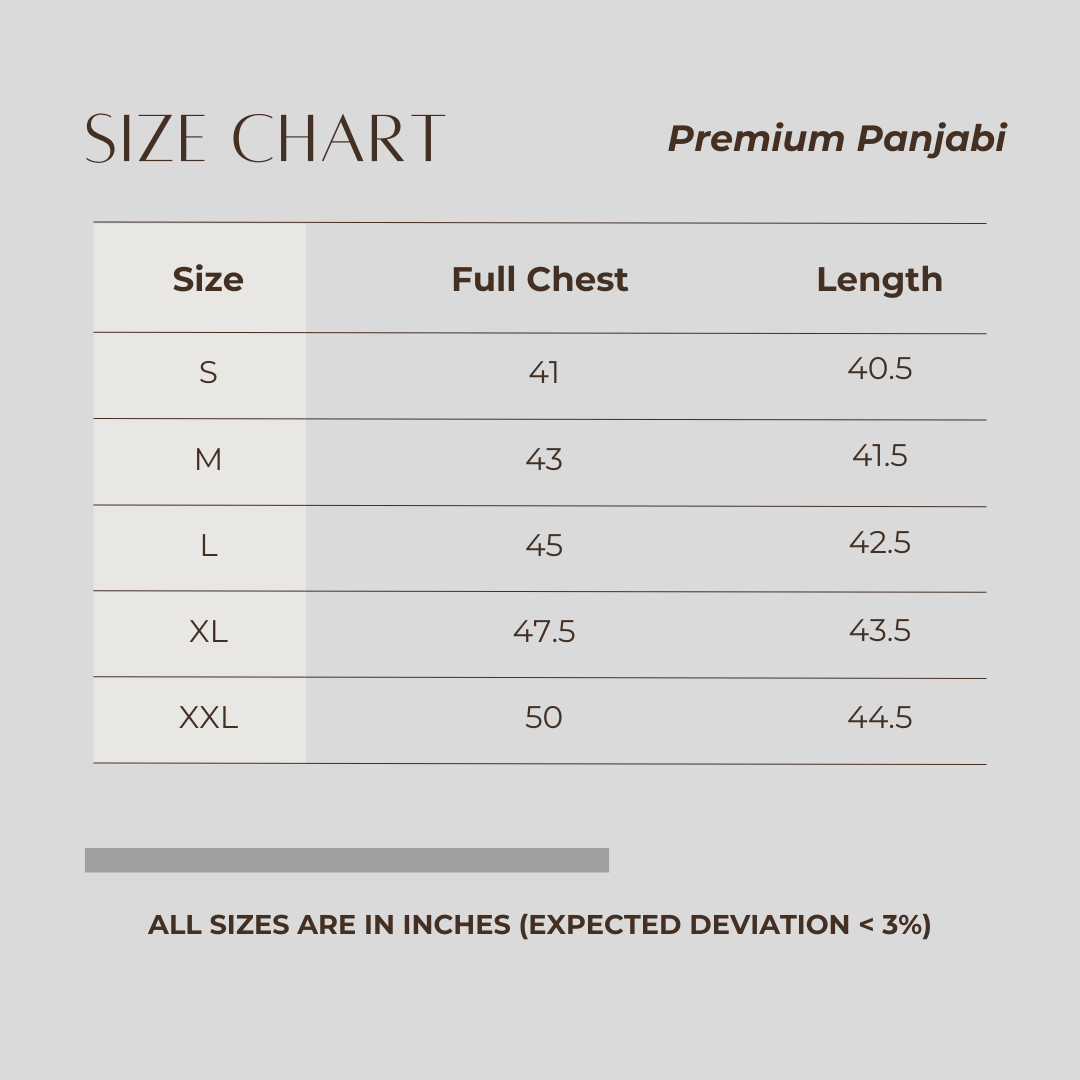 Premium Panjabi Light Olive