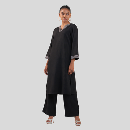 EMB Co-Ord Black