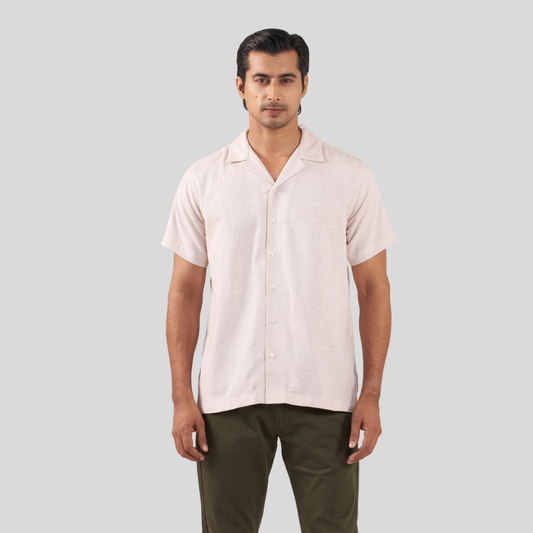 Men's Cuban Shirt Cream