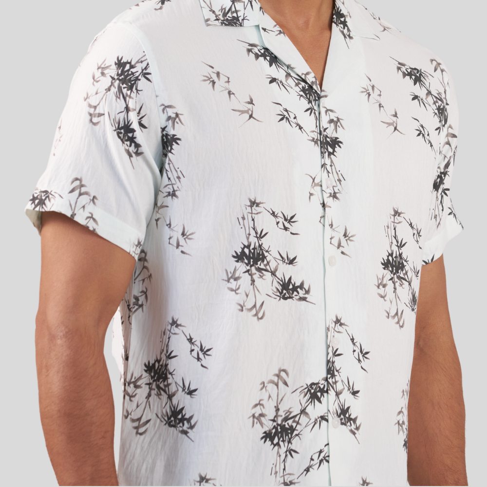 Men's Cuban Shirt Frosted Mint