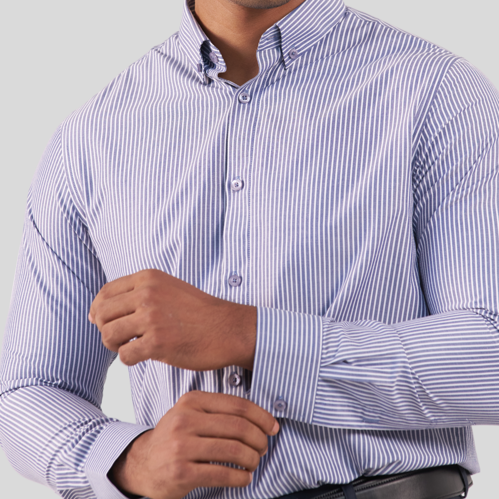 Men's Casual Shirt W & D Blue