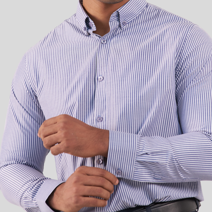 Men's Casual Shirt W & D Blue