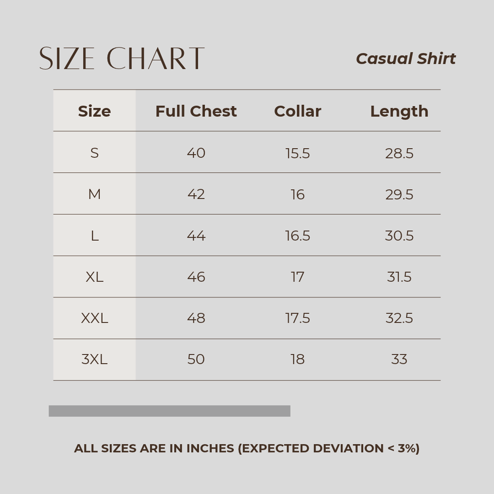 Men's Casual Shirt Gardenia