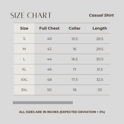 Men's Casual Shirt Gardenia