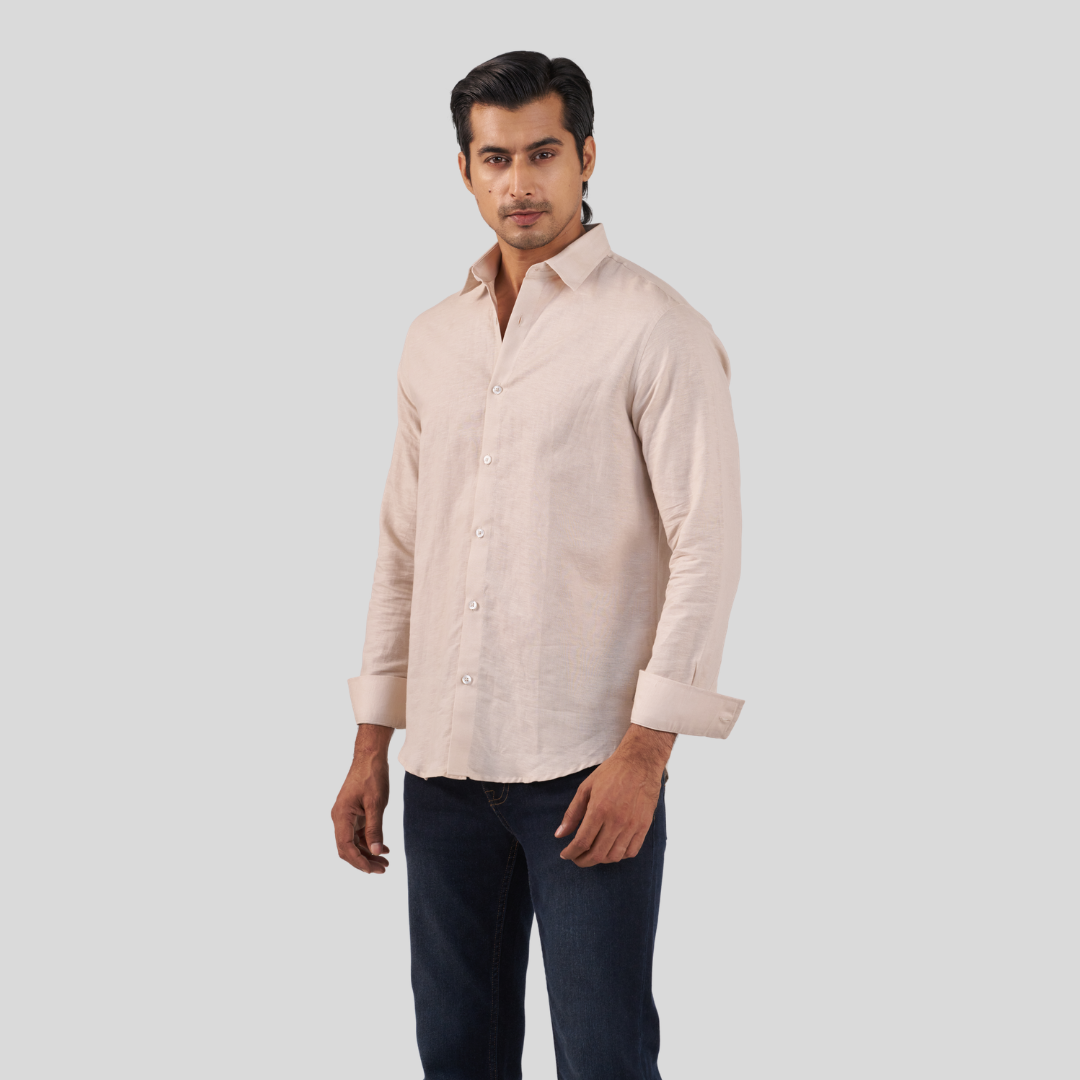 Men's Casual Shirt Gardenia