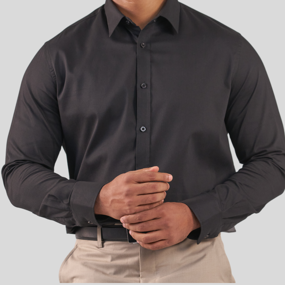 Men's Formal Shirt Black