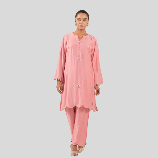 EMB Co-Ord Rose Tint