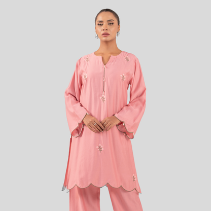 EMB Co-Ord Rose Tint