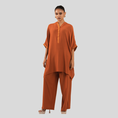 EMB Co-Ord Burnt Orange