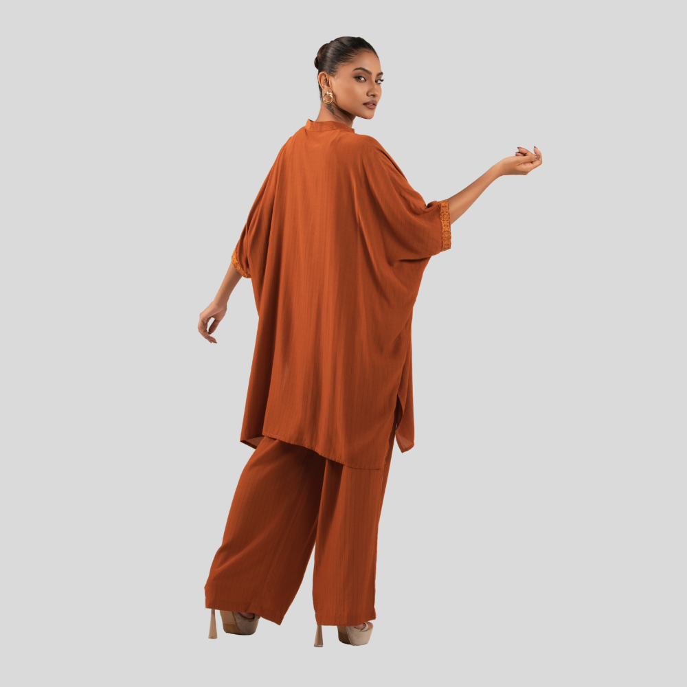 EMB Co-Ord Burnt Orange