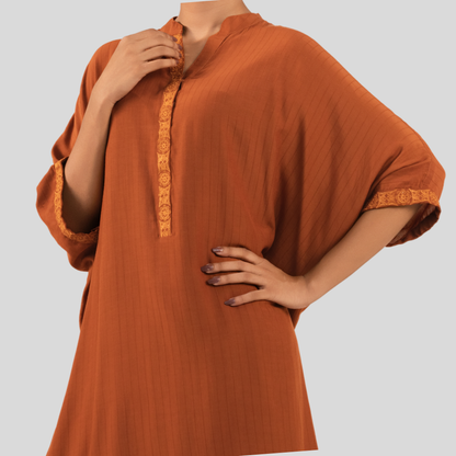 EMB Co-Ord Burnt Orange