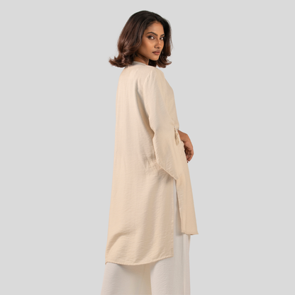 EMB Kurti Off White