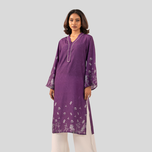 AOP Kurti Purple