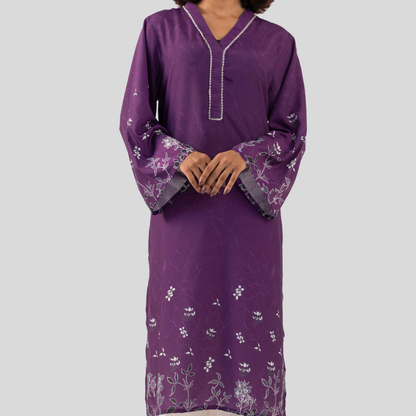 AOP Kurti Purple