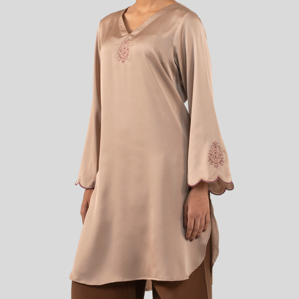 EMB Kurti Light Beige