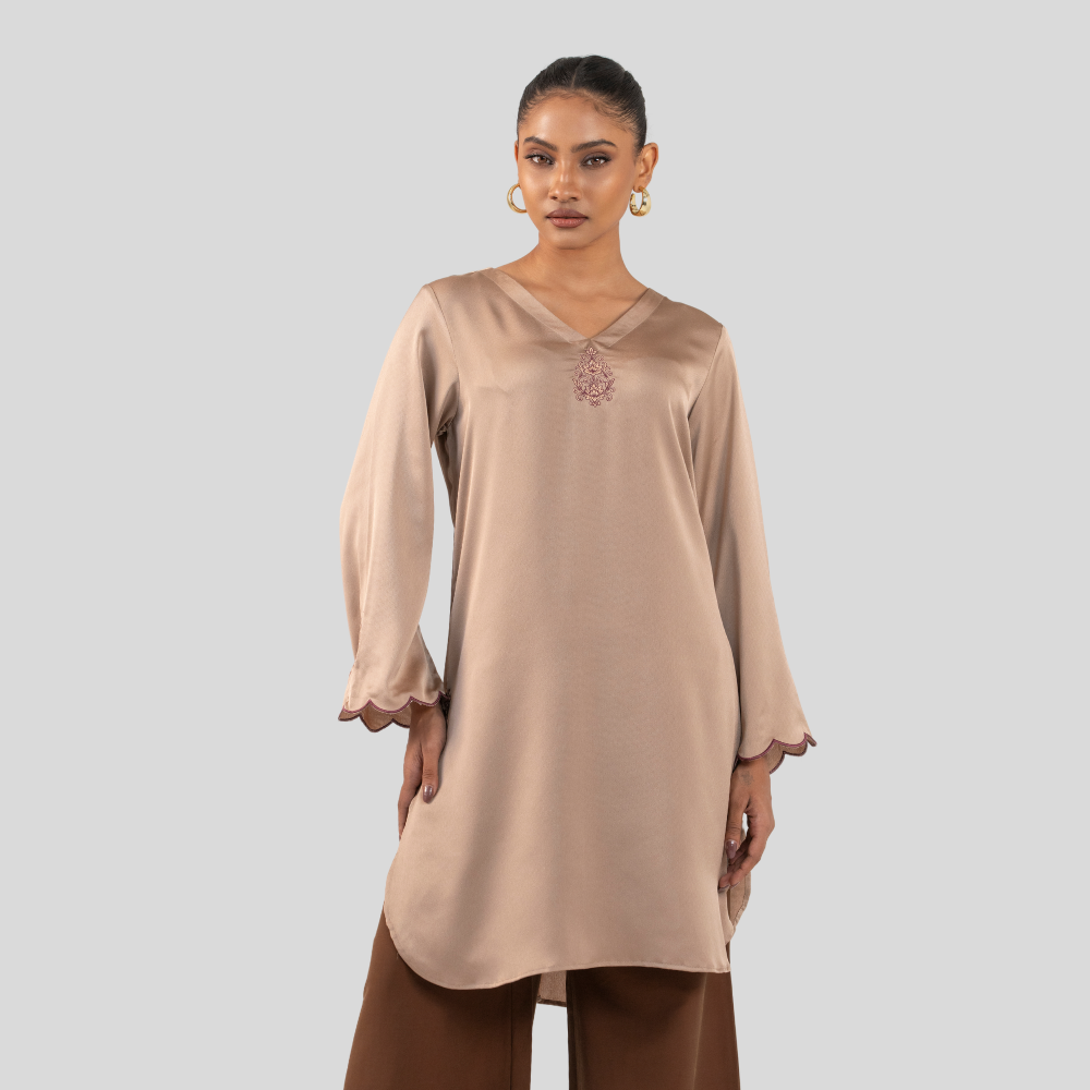 EMB Kurti Light Beige