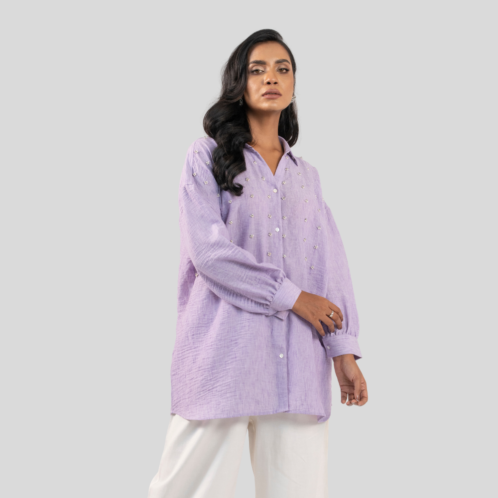 Mid Length Shirt Lavender