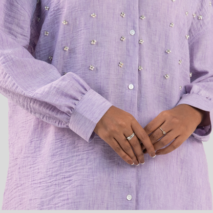 Mid Length Shirt Lavender