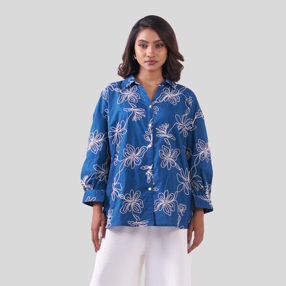 V Neck Shirt 02 Deep Teal