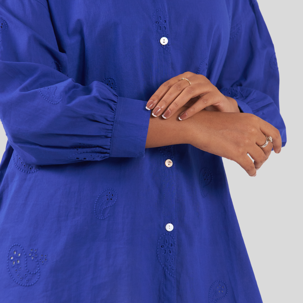 V Neck Shirt Royal Blue