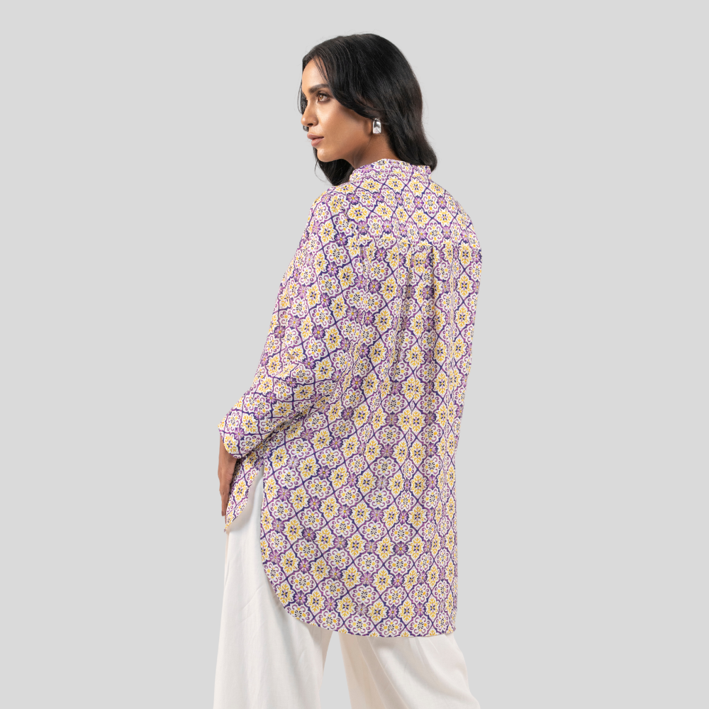 Mid Length Shirt Y & Purple