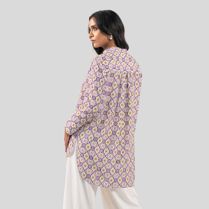 Mid Length Shirt Y & Purple