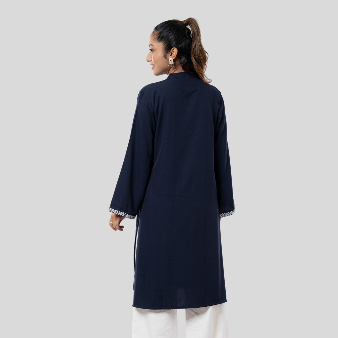 EMB Kurti Navy
