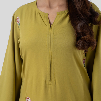 EMB Kurti D.Pear