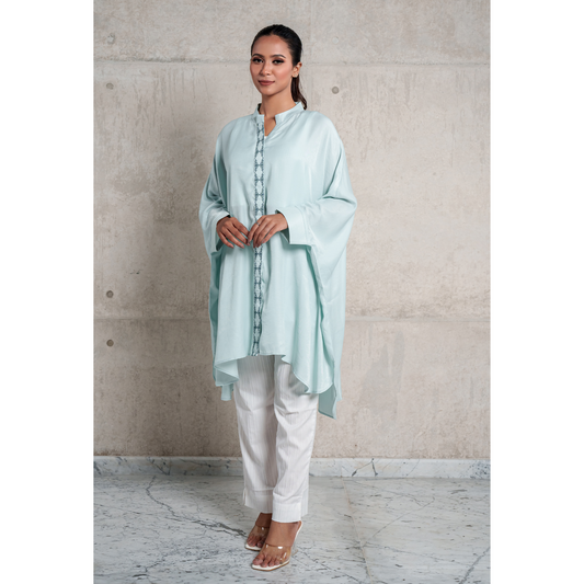 Embroidered Kaftan (Mint)