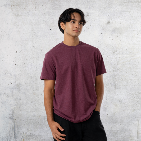 Essential 60/40 Tee Dark Maroon