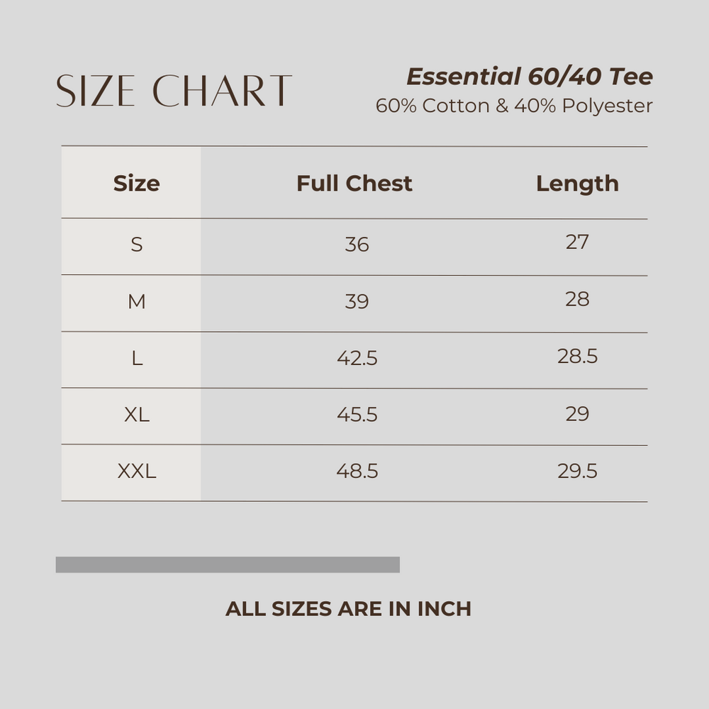 Essential 60/40 Tee Dark Maroon