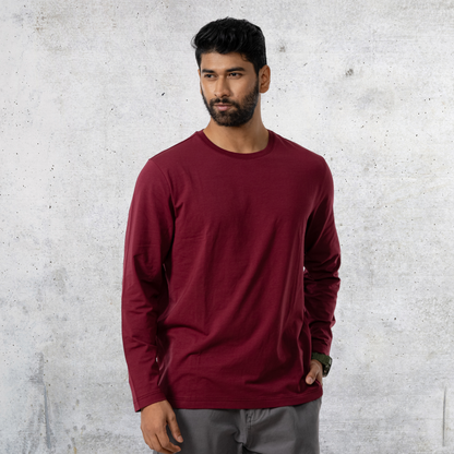 Essential Full Tee Maroon