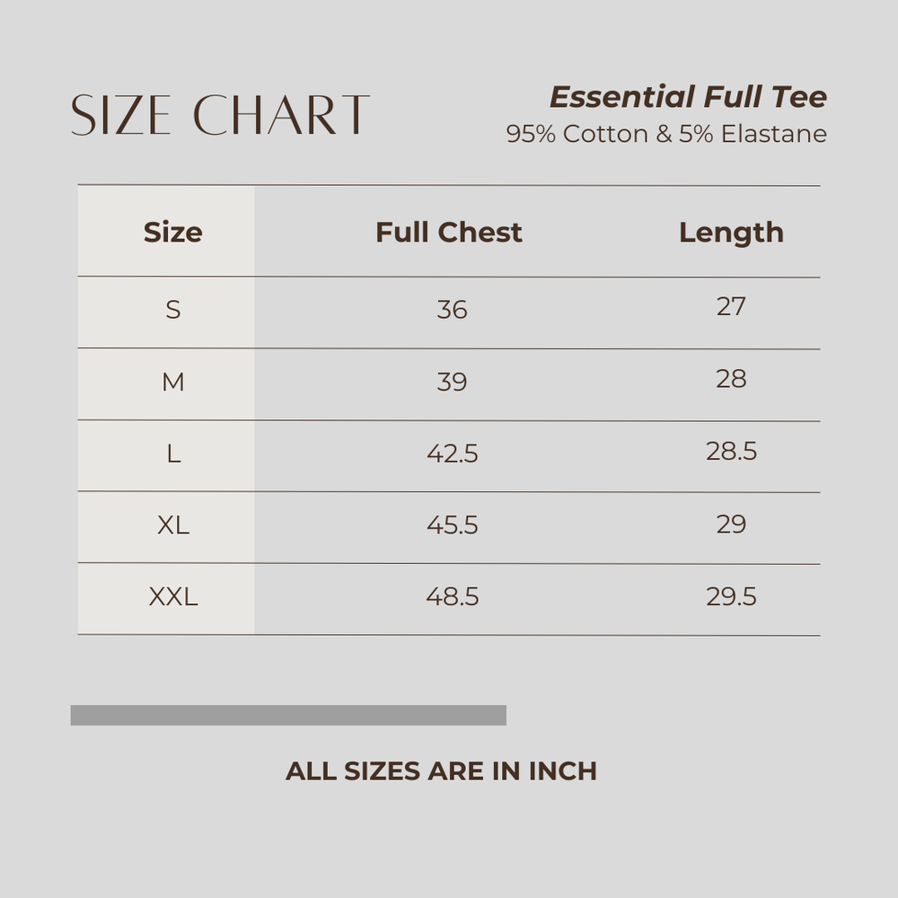 Essential Full Tee Black