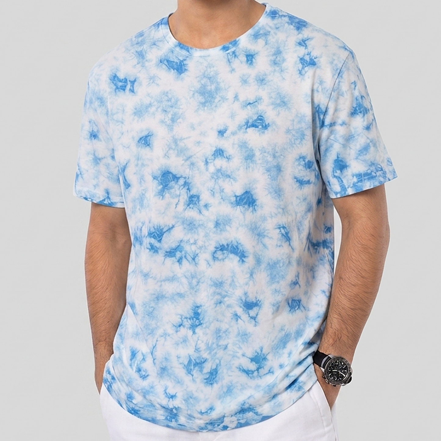 Everyday TD Tee Sky & White
