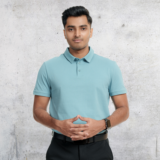 Men's Executive Polo Sky
